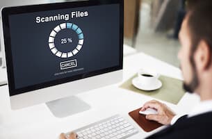 What does an antivirus scan do?